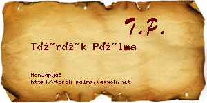 Török Pálma névjegykártya
